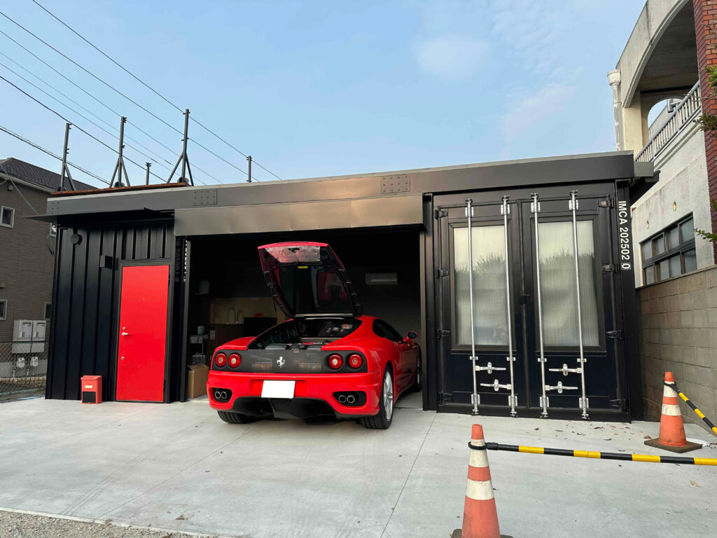「コンテナガレージの完全ガイド|フェラーリも似合う愛車のための最強空間」
