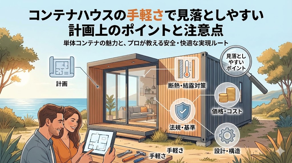 コンテナハウス 手軽さ