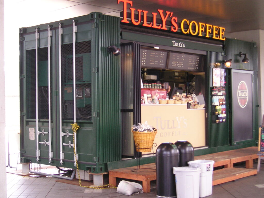 単体コンテナで成立したタリーズのショップ