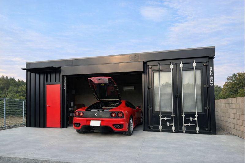 89f6a1a2-a970-4745-a88a-93e0dd89c20c-md | コンテナハウスのことなら_現代コンテナ建築研究所 デュアルコアハイブリッドのガレージハウス