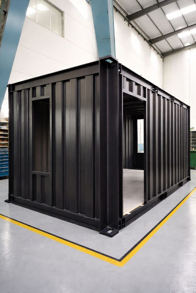 確かな剛性_鋼製コンテナのしっかりした骨格