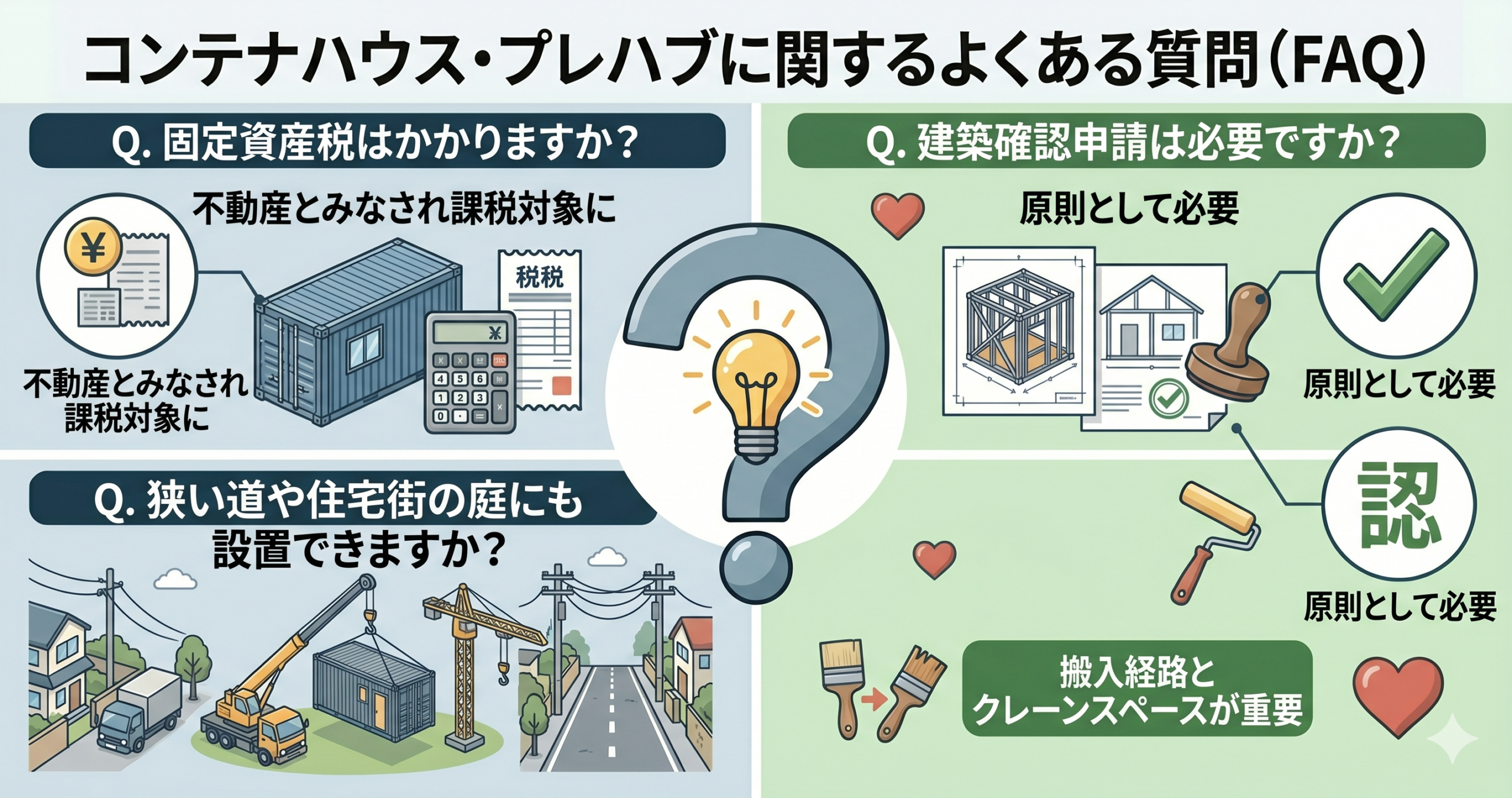 コンテナハウス　FAQ