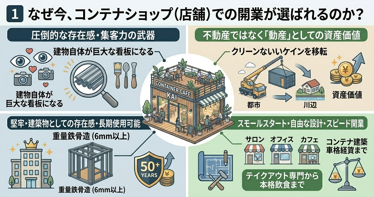コンテナショップ開業